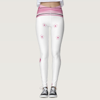 White and Pink Leggings