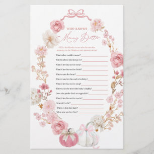 White and Pink Pumpkin Who Know Mommy Better