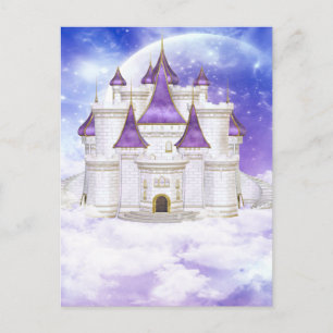 White and Purple Castle Postcard
