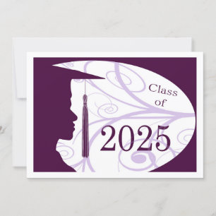 White and Purple Man Silhouette 2025 Card