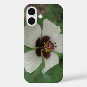 White and Purple Passionflower iPhone 16 Case