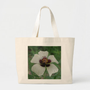 White and Purple Passionflower Tote Bag
