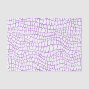 White and Purple Watercolor Crocodile Skin Pattern Tissue Paper