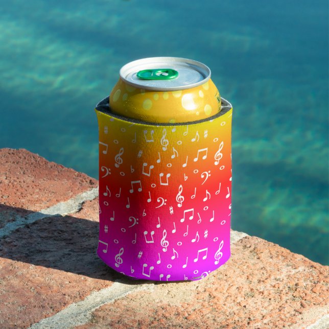 white and rainbow Musical  Can Cooler (In Situ Pool)