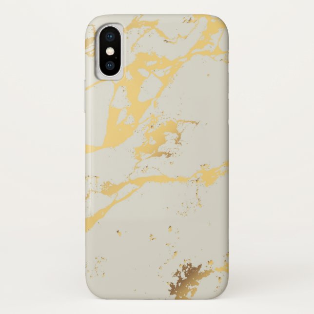 White and red Marble Case-Mate iPhone Case (Back)