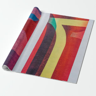 White and red textile wrapping paper