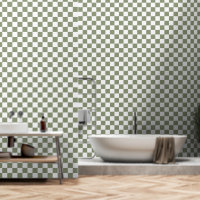 White and Sage Green colour peel and stick