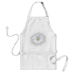 white and shades of grey standard apron