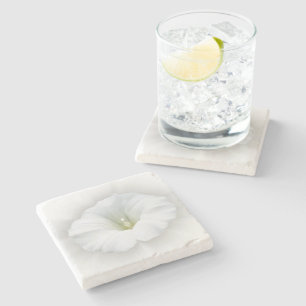 white and shades of grey stone coaster