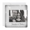 White and Silver Snowflake Wedding Invitation