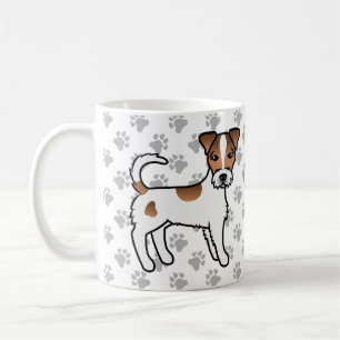 White And Tan Rough Coat Parson Russell Terrier Coffee Mug