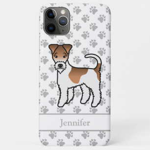 White And Tan Wire Fox Terrier Cute Dog & Name iPhone 11 Pro Max Case