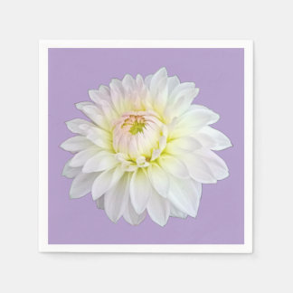 White and yellow flower napkin