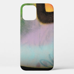 White and yellow textile iPhone 12 case