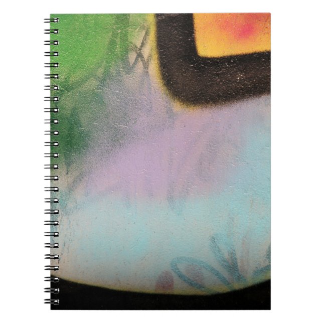 White and yellow textile notebook (Front)