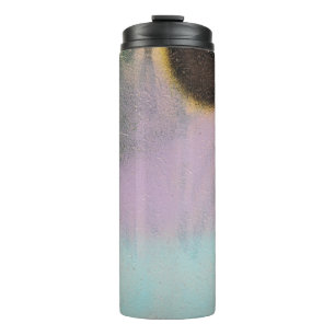 White and yellow textile thermal tumbler