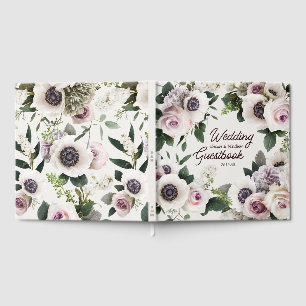 White Anemone on Snow White Guest Book