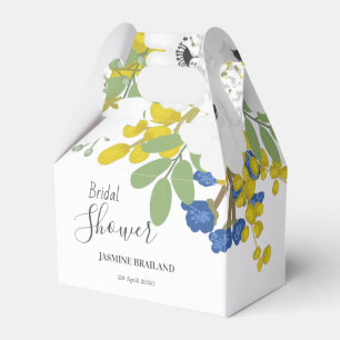 White Anemones Spring Floral Boquet Bridal shower Favour Box