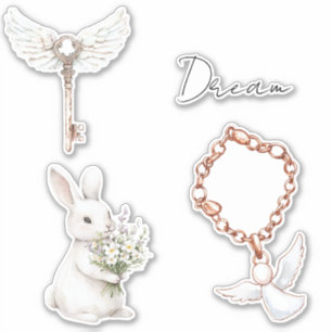 White Angel Feathers Key