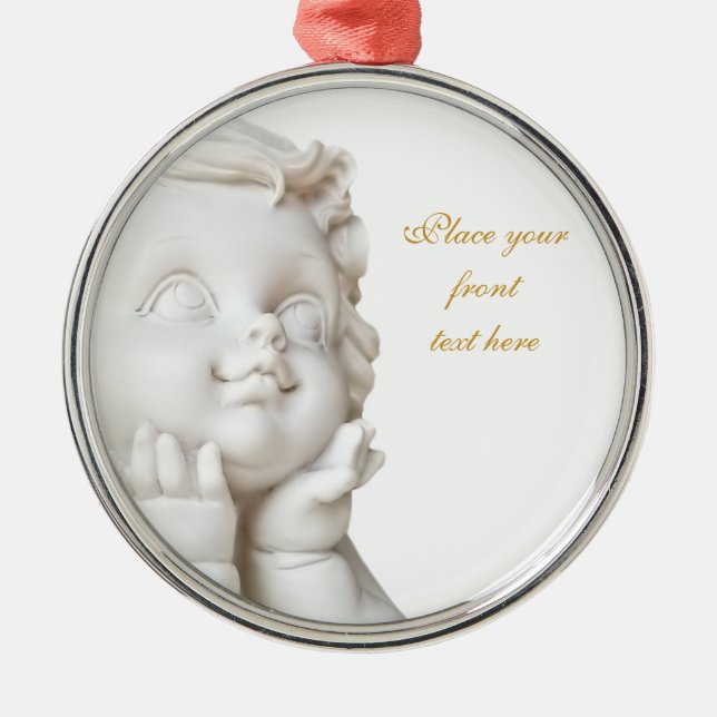 White Angel Metal Tree Decoration (Front)