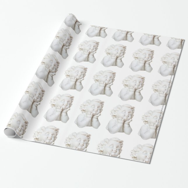 White Angel Wrapping Paper (Unrolled)
