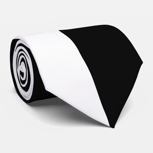 WHITE & ANY COLOR --CHANGEABLE BACKGROUND TIE (Rolled)