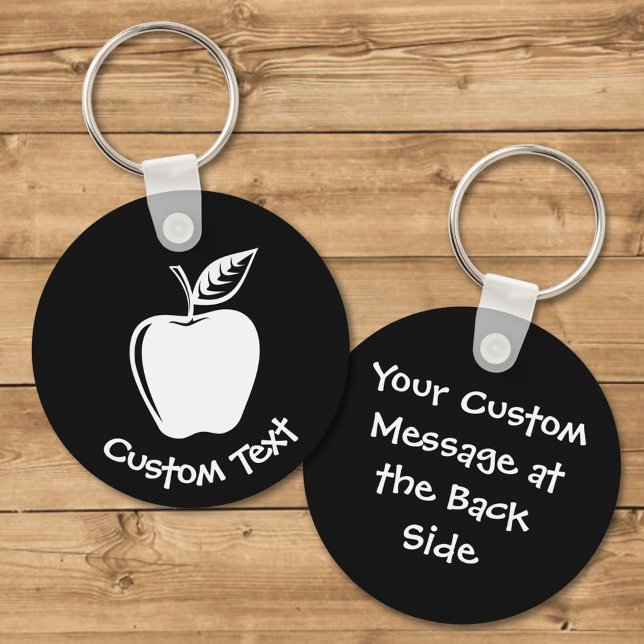 White Apple Keychain (Creator Uploaded)