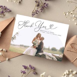 White Arch Wedding Thank you Script