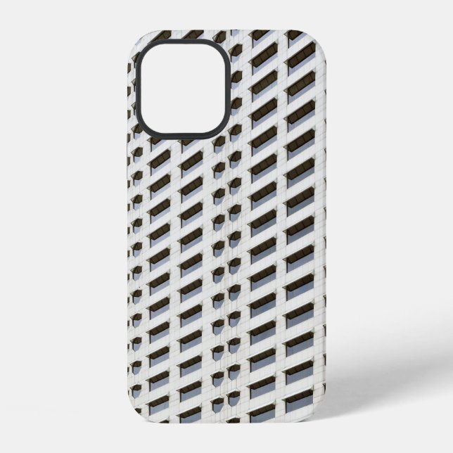 White architecture plan wallpaper iPhone case (Back)