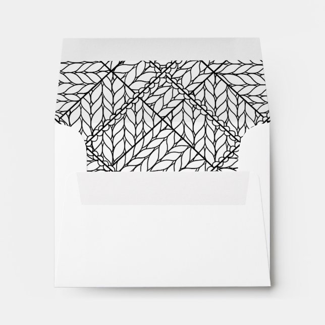 WHITE ARGYLE KNIT A2 Envelopes (Back (Bottom))