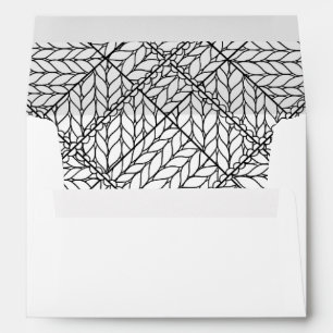 WHITE ARGYLE KNIT A7 Envelopes