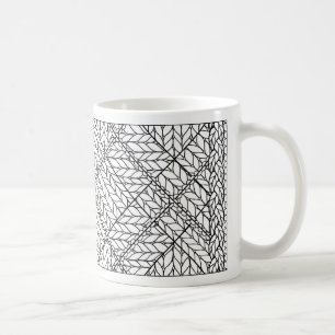 WHITE ARGYLE KNIT White Mug