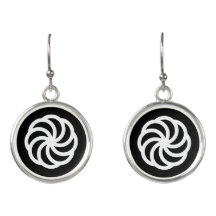 White Armenian Eternity Symbol on Black