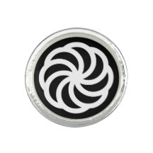 White Armenian Eternity Symbol on Black