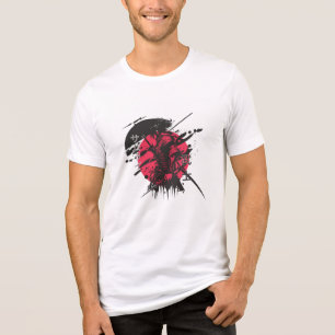 White Army Style T-Shirt   Military Graphic Tee