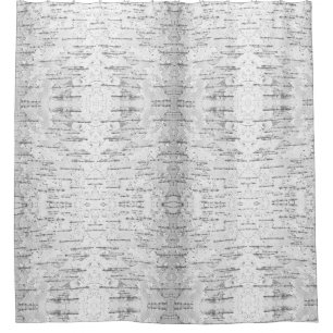 White, as in Birch Bark Photo Shower Curtain