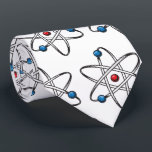 White Atom Molecule Pattern Teacher Science Tie<br><div class="desc">This cute atom molecule pattern is great for the scientist,  teacher,  or science lover in your life.</div>