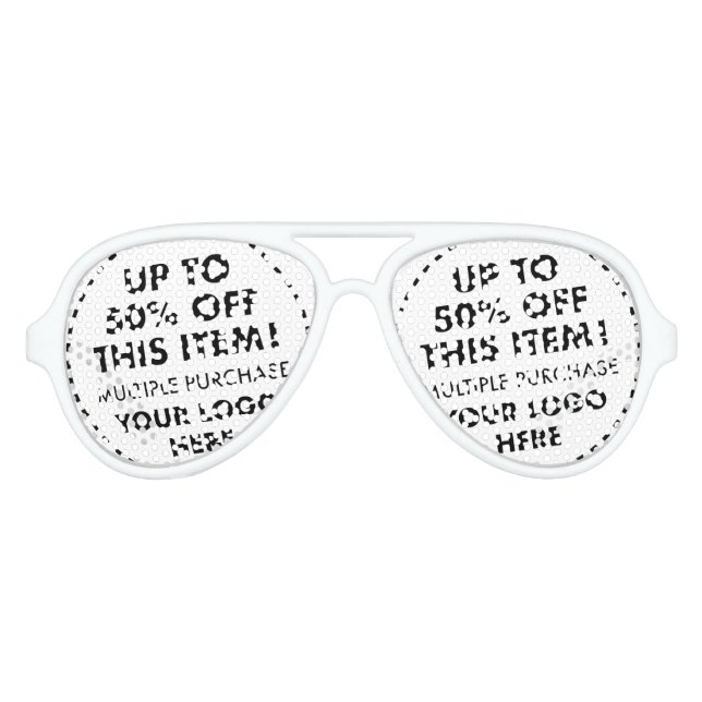 White Aviator Shades 50% OFF Bulk Buy Discount (Front)