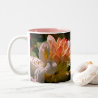 White Azalea Flower Personalised