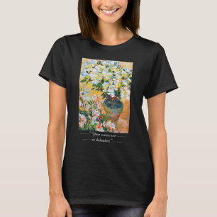 White Azaleas in a Pot, 1885 Claude Monet T-Shirt