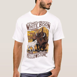 WHITE BABY BISON PROPHECY CALF FROM YELLOWSTONE T-Shirt