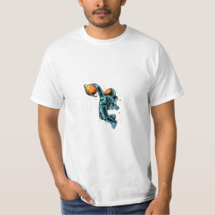 White Background Astronaut  T-Shirt