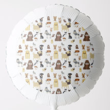 white background dogs pattern