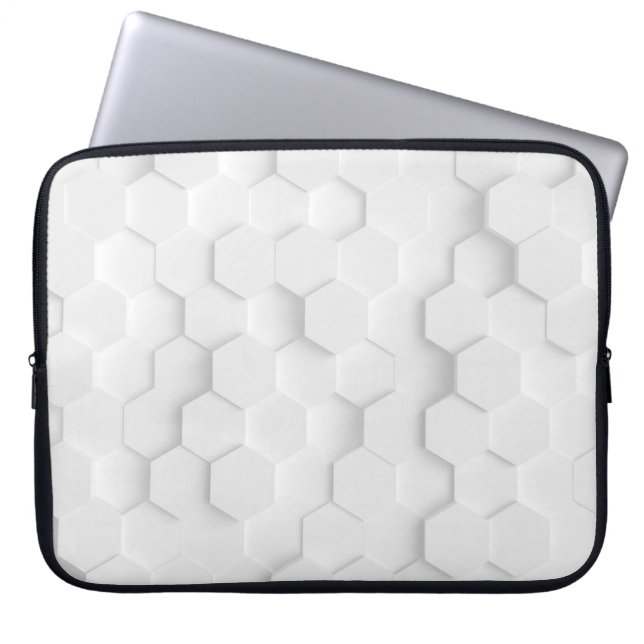 White background texture. 3d illustration, 3d ing. laptop sleeve (Front)