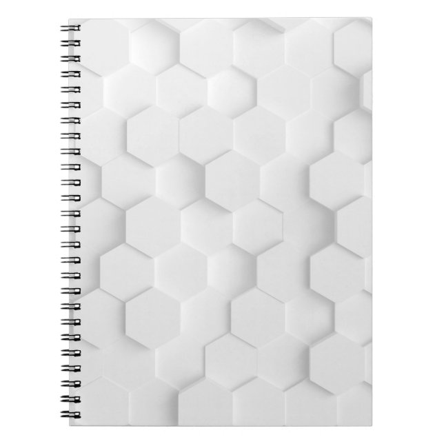 White background texture. 3d illustration, 3d ing. notebook (Front)