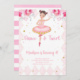 White Ballerina Invitation 