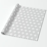 White & Barely Light Gray Medium Polka Dot Wedding Wrapping Paper<br><div class="desc">Wrap your gifts in style with this white & barely light gray vintage medium sized polka dots on wrapping paper.  Great for Christmas,  wedding,  and party gifts and baby showers.</div>