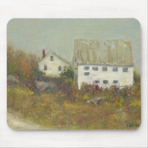 White Barn Mouse Pad