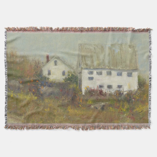 White Barn Throw Blanket (Front)