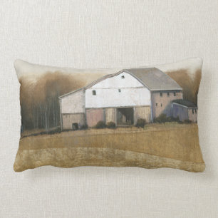 White Barn View Lumbar Cushion